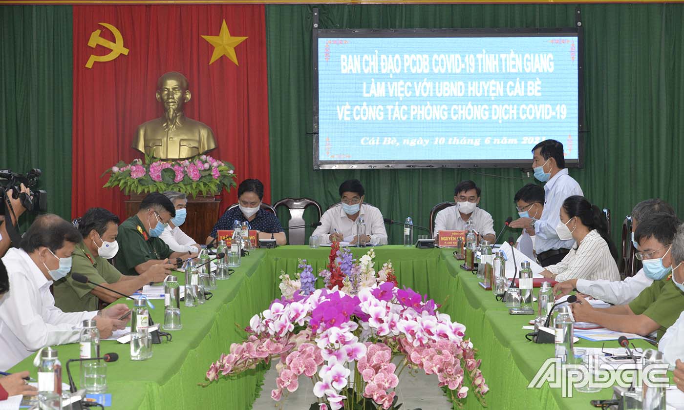 Các đại biểu tham gia buổi làm việc.