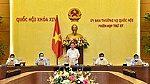 Ủy ban Thường vụ Quốc hội tiến hành phiên họp thứ 58