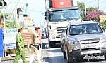 Tiếp tục kiểm tra phòng dịch đối với phương tiện quá cảnh qua địa bàn Tiền Giang
