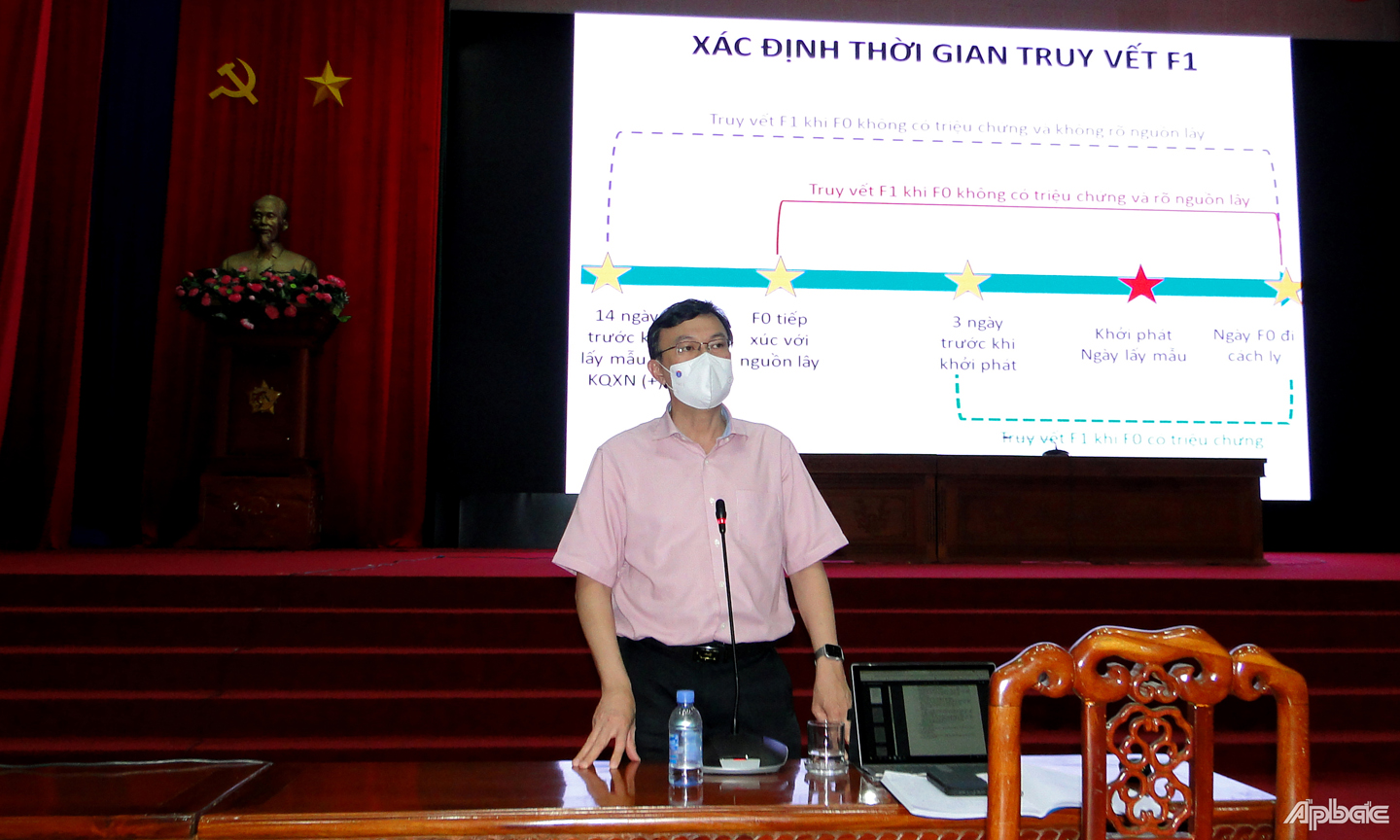 Tổ công tác tập huấn, chuyển giao kinh nghiệm cho lực lượng truy vết F0, F1 của tỉnh
