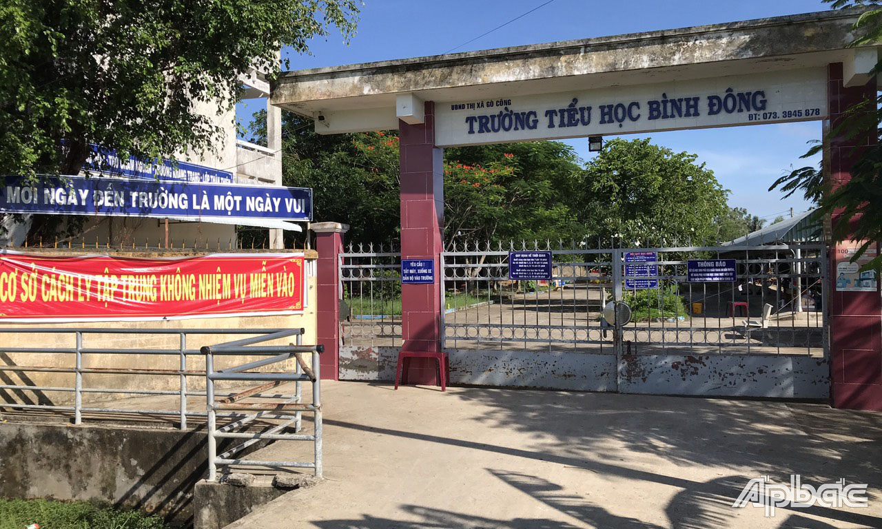 Hiện TX. Gò Công đã kích hoạt và đưa vào hoạt động 6 khu cách ly tập trung.