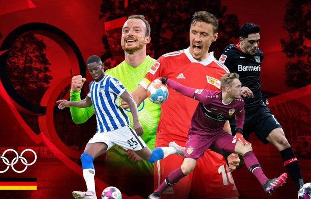 Các cầu thủ đội tuyển Olympic Đức. (Nguồn: bundesliga.com)