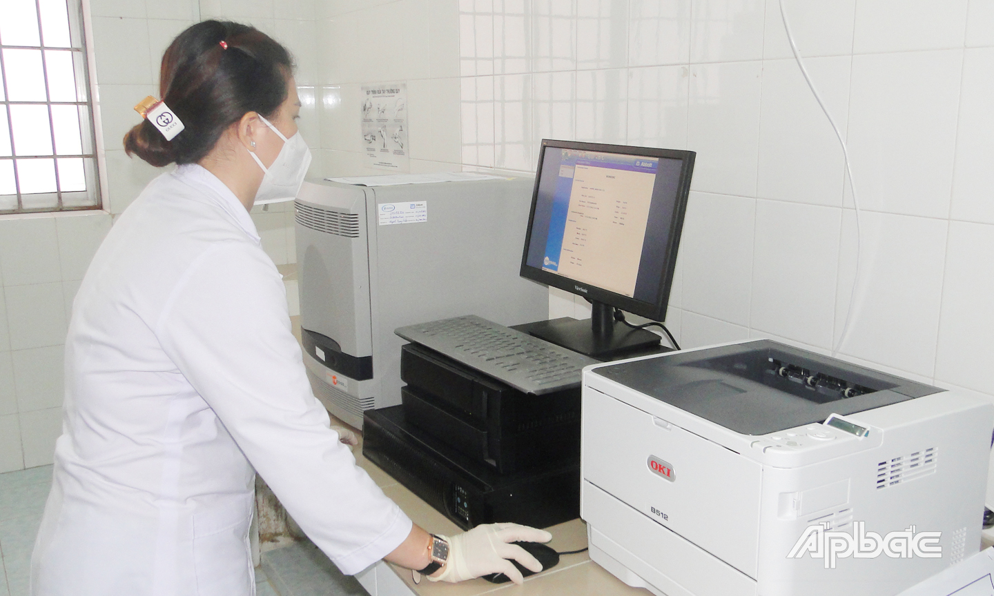 Thực hành xét nghiệm tầm soát SARS-CoV-2 tại CDC Tiền Giang