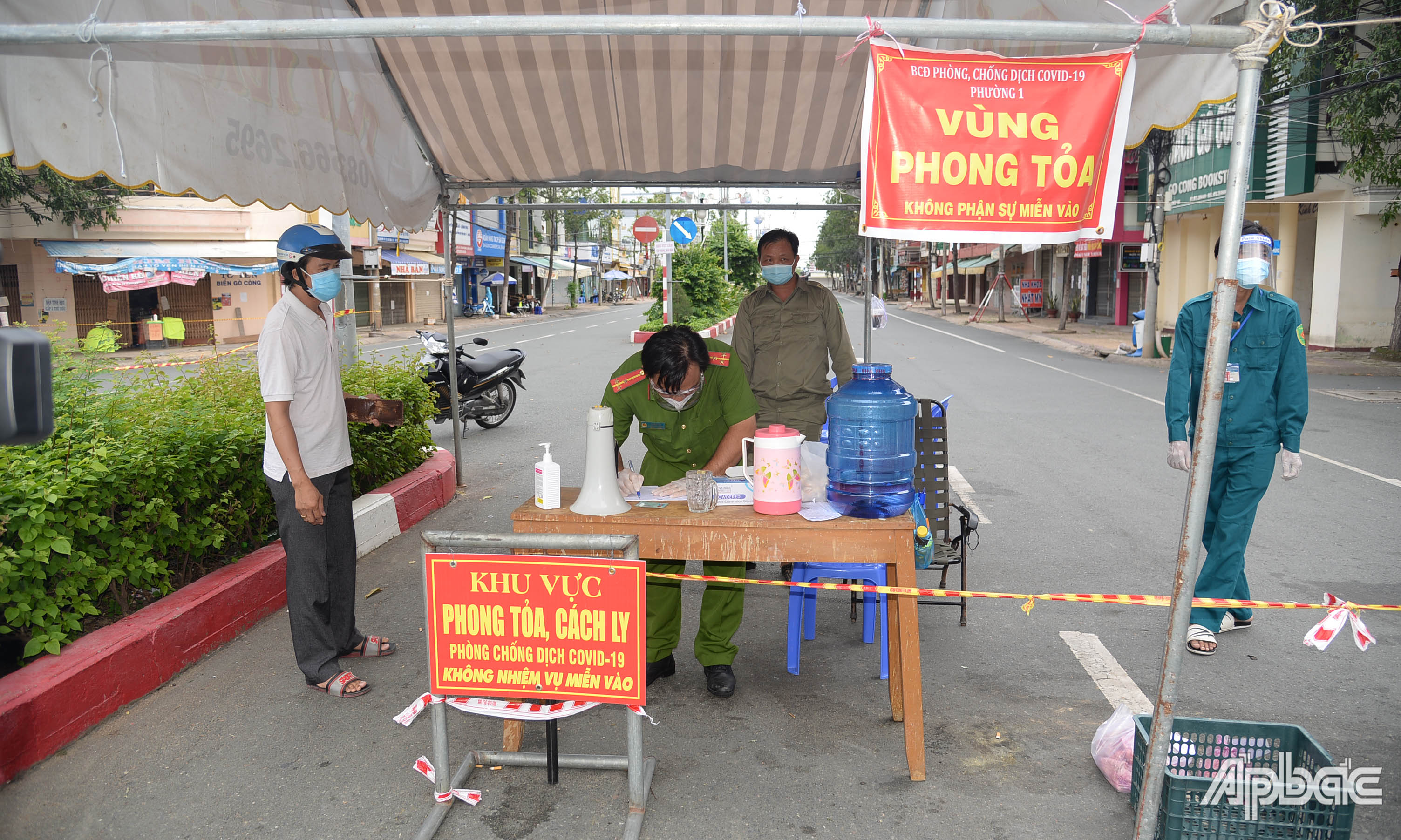 TX. Gò Công siết chặt các quy định giãn cách xã hội.