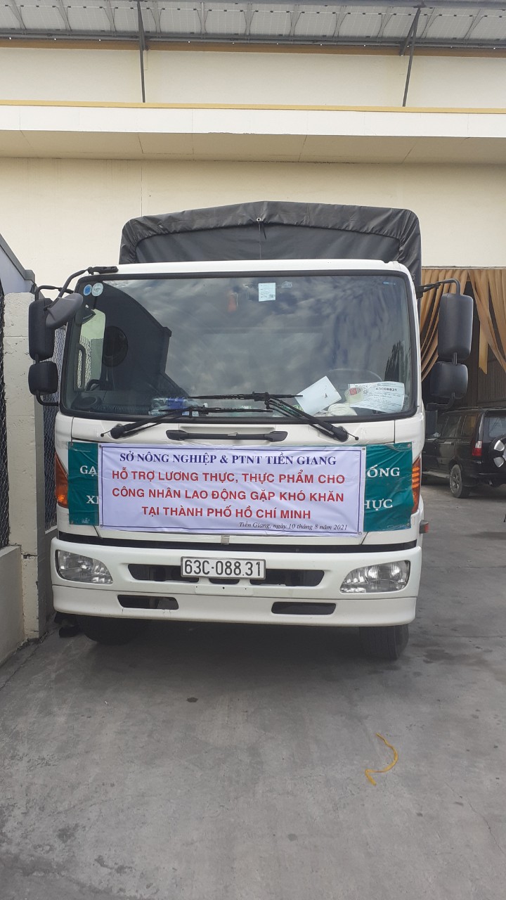 Chuyến hàng do Tiền Ginag hỗ trợ.