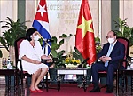 Chủ tịch nước Nguyễn Xuân Phúc tiếp các tổ chức hữu nghị Cuba-Việt Nam