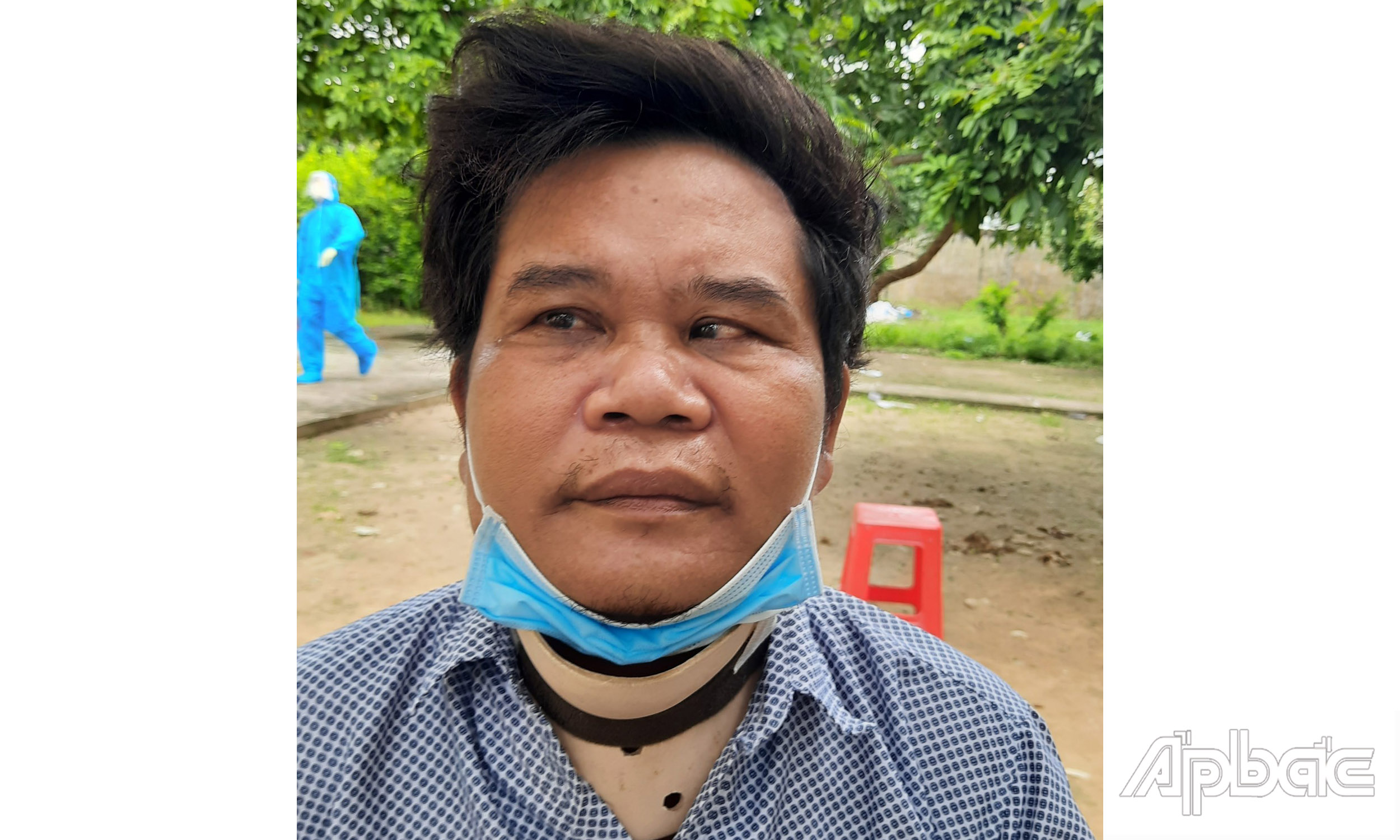 Khánh tại cơ quan Công an.