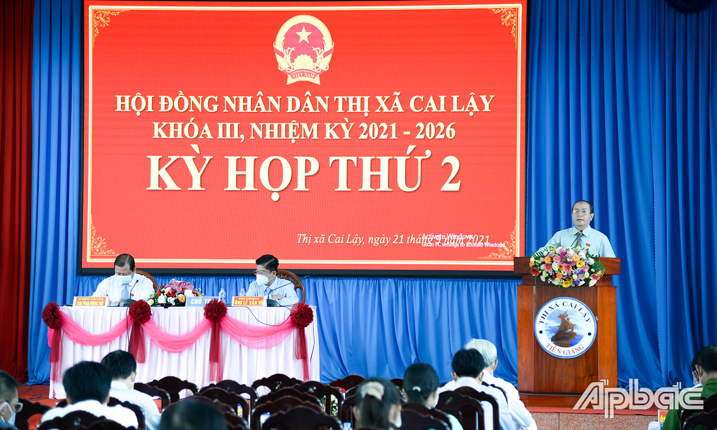 Quang cảnh kỳ họp.
