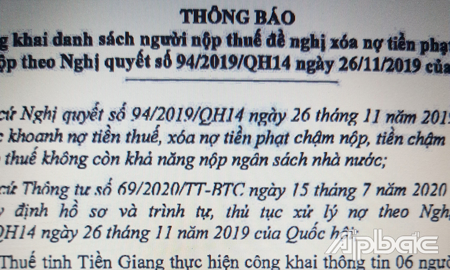 Thông báo 