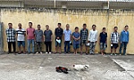 Triệt phá tụ điểm đánh bạc, tạm giữ 14 đối tượng