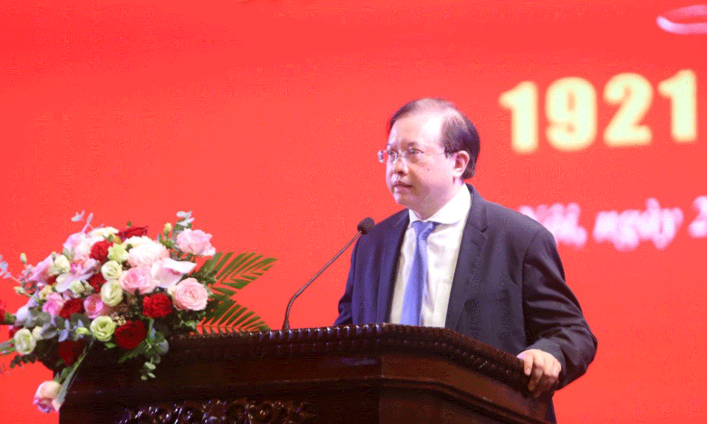 Thứ trưởng Văn hóa, Thể thao và Du lịch Tạ Quang Đông phát biểu tại Lễ kỷ niệm.