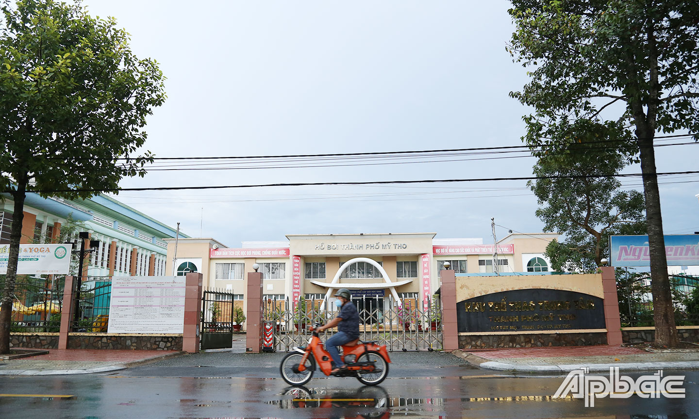 Hồ bơi TP. Mỹ Tho đang trong quá trình sửa chữa nên vẫn chưa hoạt động trở lại.