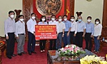 Tỉnh Long An hỗ trợ Tiền Giang vật tư y tế phục vụ công tác phòng, chống dịch Covid-19