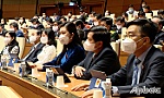 Đại biểu Tiền Giang tham gia thảo luận, đóng góp nhiều ý kiến tại kỳ họp