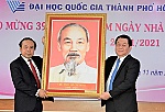 Trưởng Ban Tuyên giáo Trung ương Nguyễn Trọng Nghĩa thăm Đại học Quốc gia TPHCM