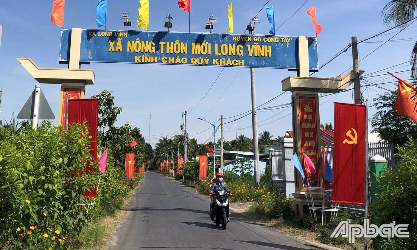giao thông nông thôn xã Long Vĩnh được đầu tư khang trang