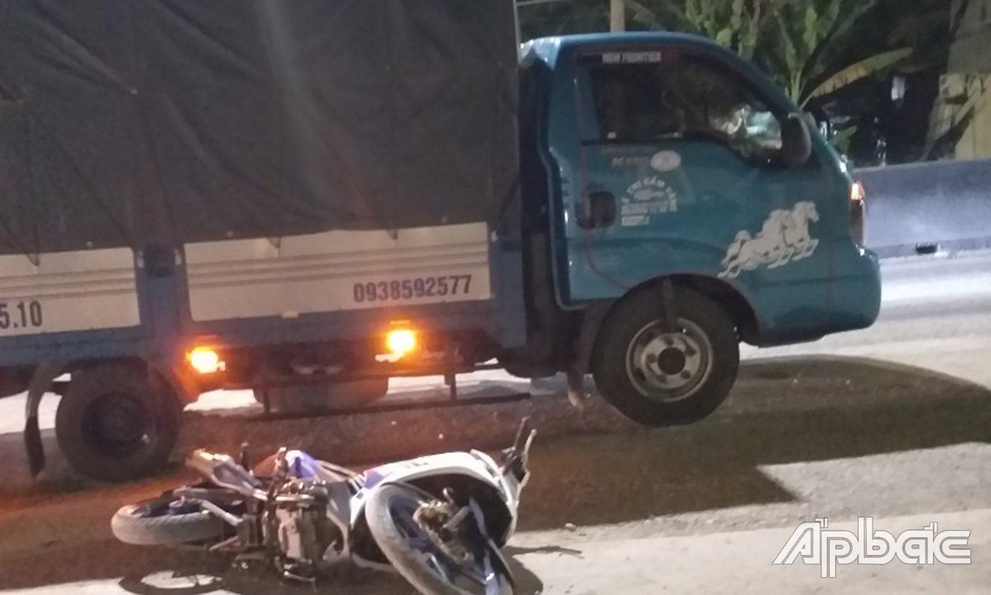 Hiện trường vụ tai nạn.