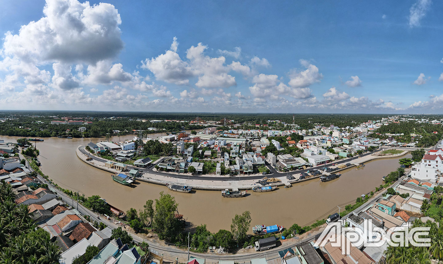 Huyện Chợ Gạo ngày càng trù phú, phát triển. Ảnh: NGỌC DUYÊN