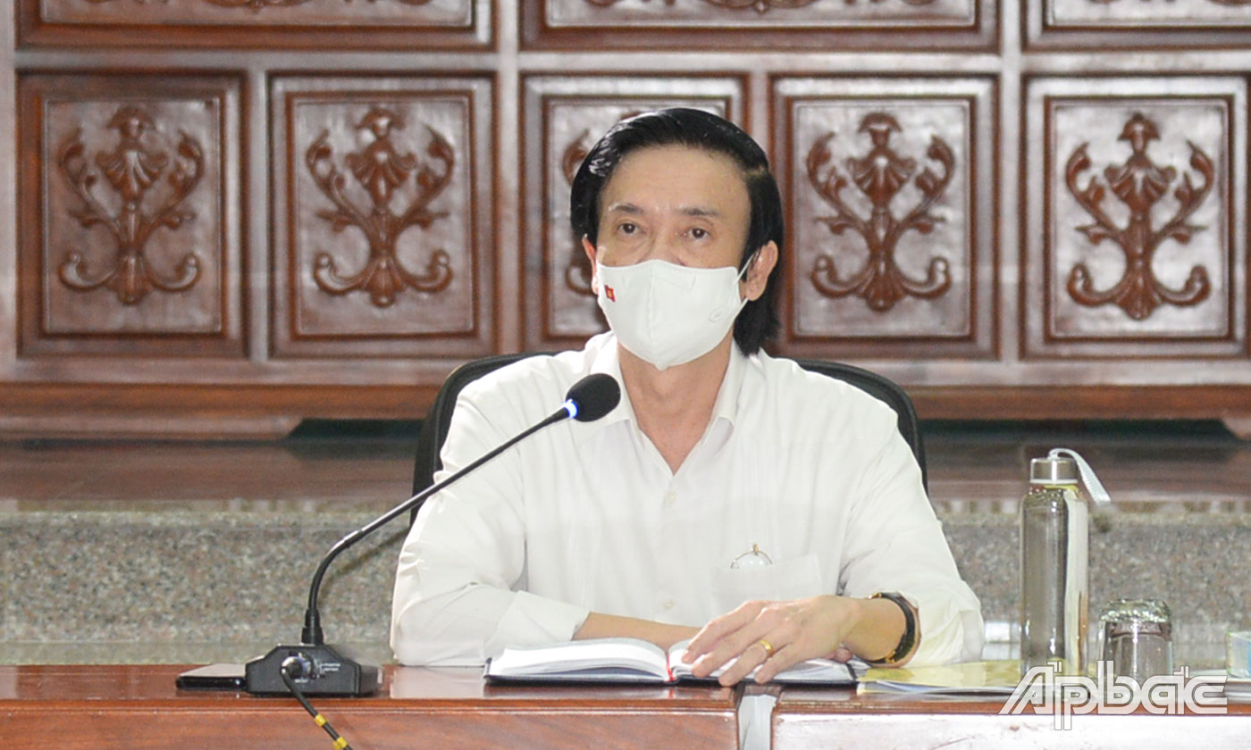 Đồng chí Nguyễn Văn Danh đề nghị, khi có vắc xin phòng Covid-19, bằng mọi giá phải tiêm kịp thời, đúng lúc, không để tình trạng tiêm chậm