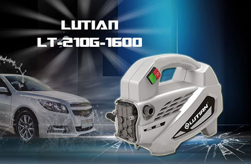 Máy rửa xe Lutian LT-210G-1600 áp lực mạnh, rửa xe nhanh chóng.