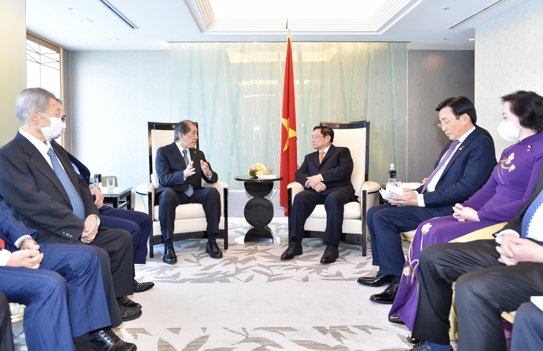 Ông Tanaka Aji, Hiệu trưởng Đại học Waseda cho biết, trường là một trung tâm đào tạo nhân lực quốc tế lớn hàng đầu của Nhật Bản với những ngành có thế mạnh như khoa học – công nghệ, điện tử, kinh tế, chính trị, quan hệ quốc tế. Ảnh: VGP/Nhật Bắc