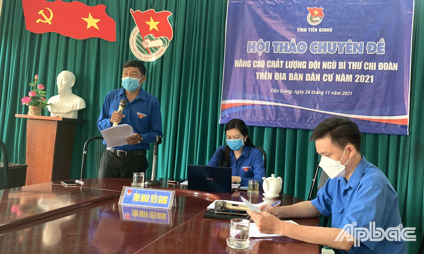 Quang cảnh buổi Hội thảo tại Hội trường Tỉnh đoàn Tiền Giang