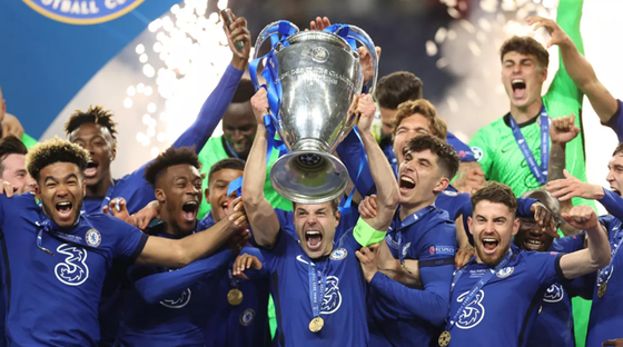 Chelsea đăng quang Champions League mùa qua.