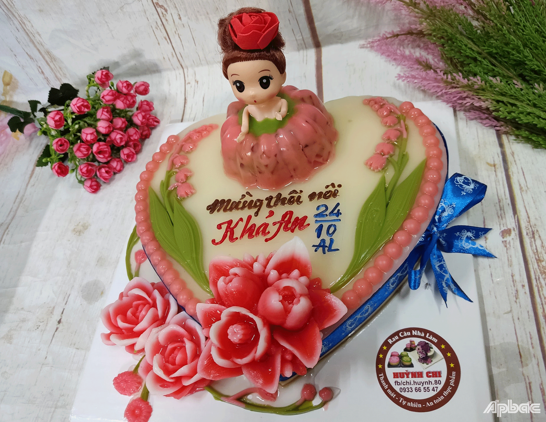 Chiếc bánh sinh nhật trau câu cho bé, rất đáng yêu, 