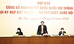 Công bố 4 Nghị quyết được Quốc hội thông qua tại Kỳ họp bất thường lần thứ Nhất