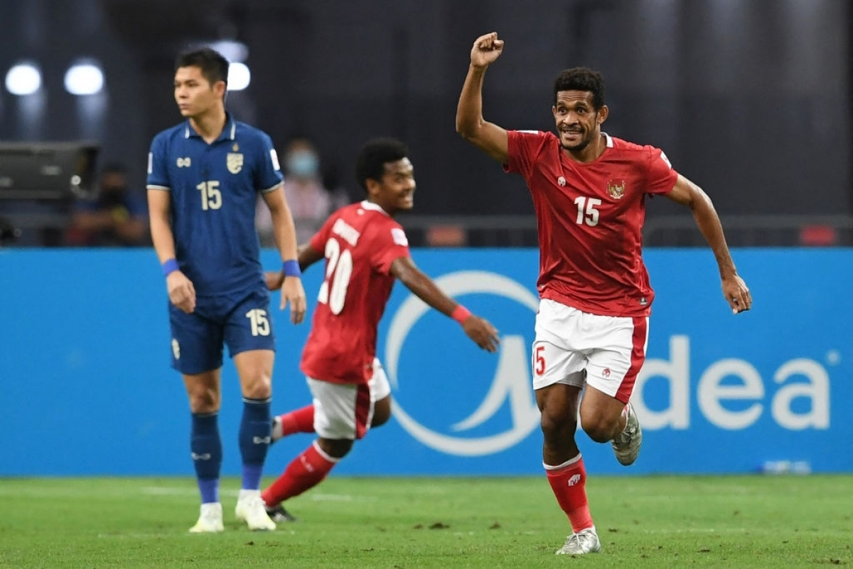 Ricky Kambuaya mở tỷ số đem lại hy vọng cho Indonesia. (Ảnh: Getty) 