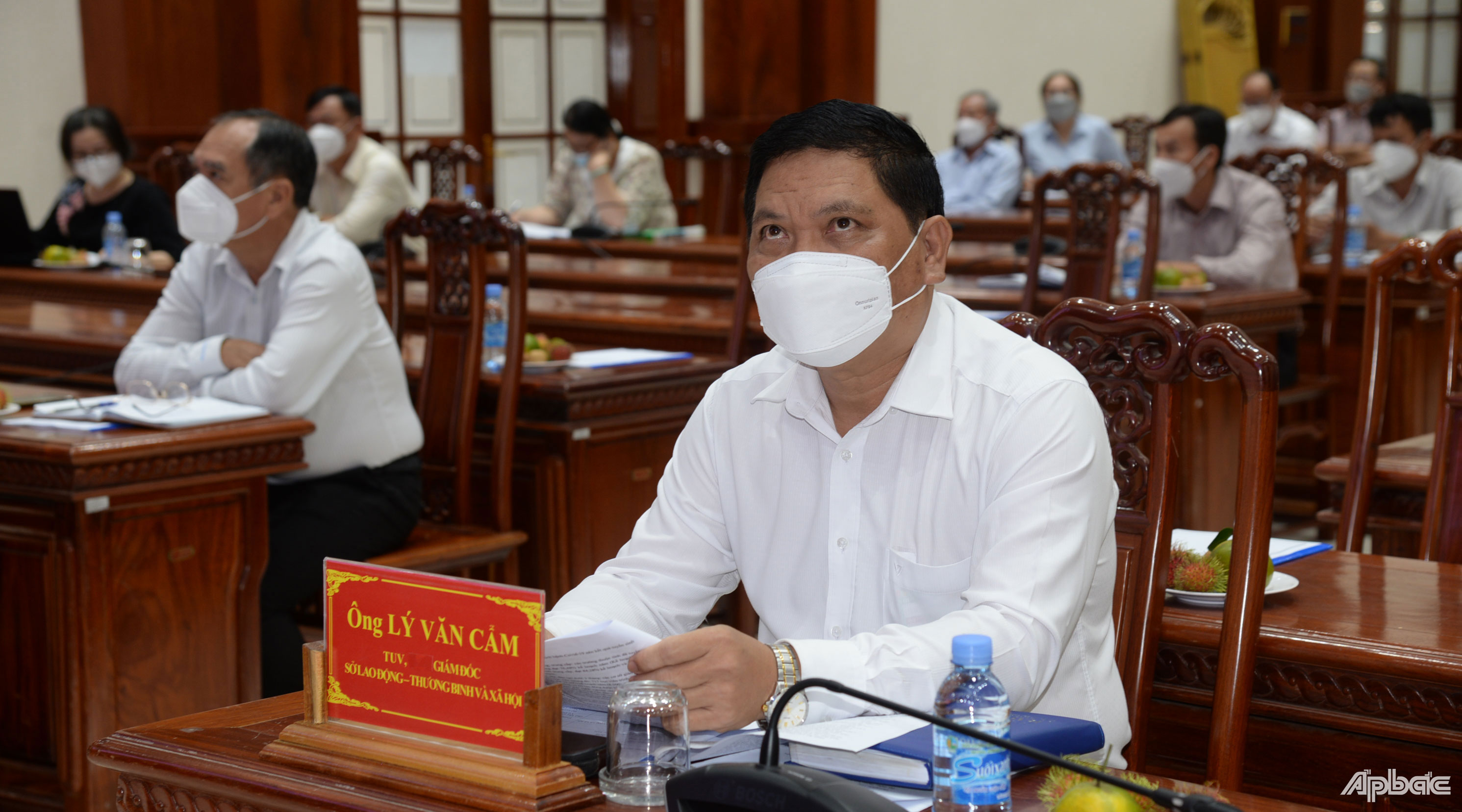 Quang cảnh hội nghị tại điểm cầu Tiền Giang