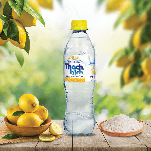 Phiên bản nước khoáng Chanh muối có ga rất nổi tiếng và được ưa chuộng nhờ vị chanh muối đặc trưng