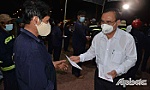 Lãnh đạo tỉnh Tiền Giang: Thăm, tặng quà các đơn vị làm việc đêm Giao thừa