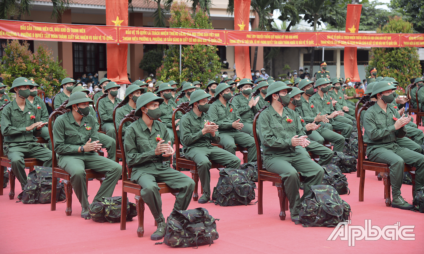 Năm nay, TP. Mỹ Tho có 100 thanh niên nhập ngũ quân đội.