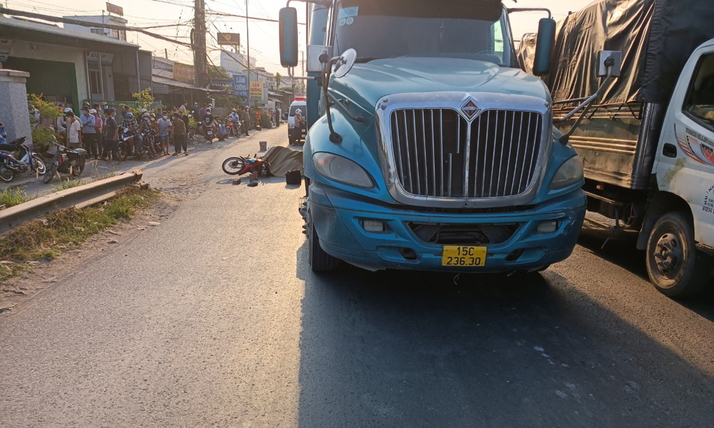 Hiện trường vụ tai nạn.