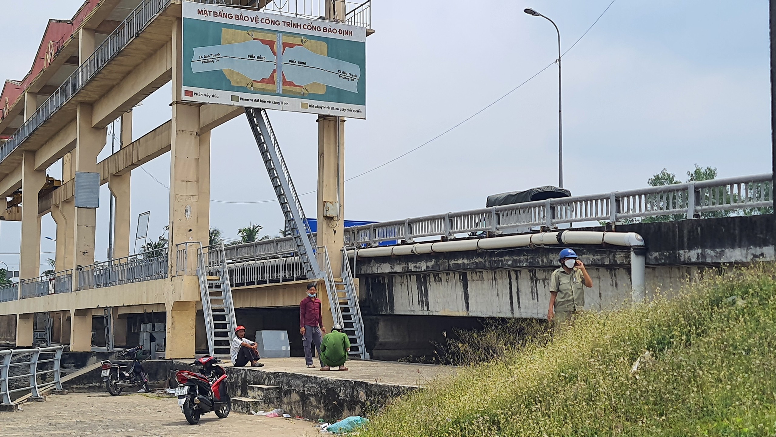Hiện trường nơi phát hiện thi thể người đàn ông