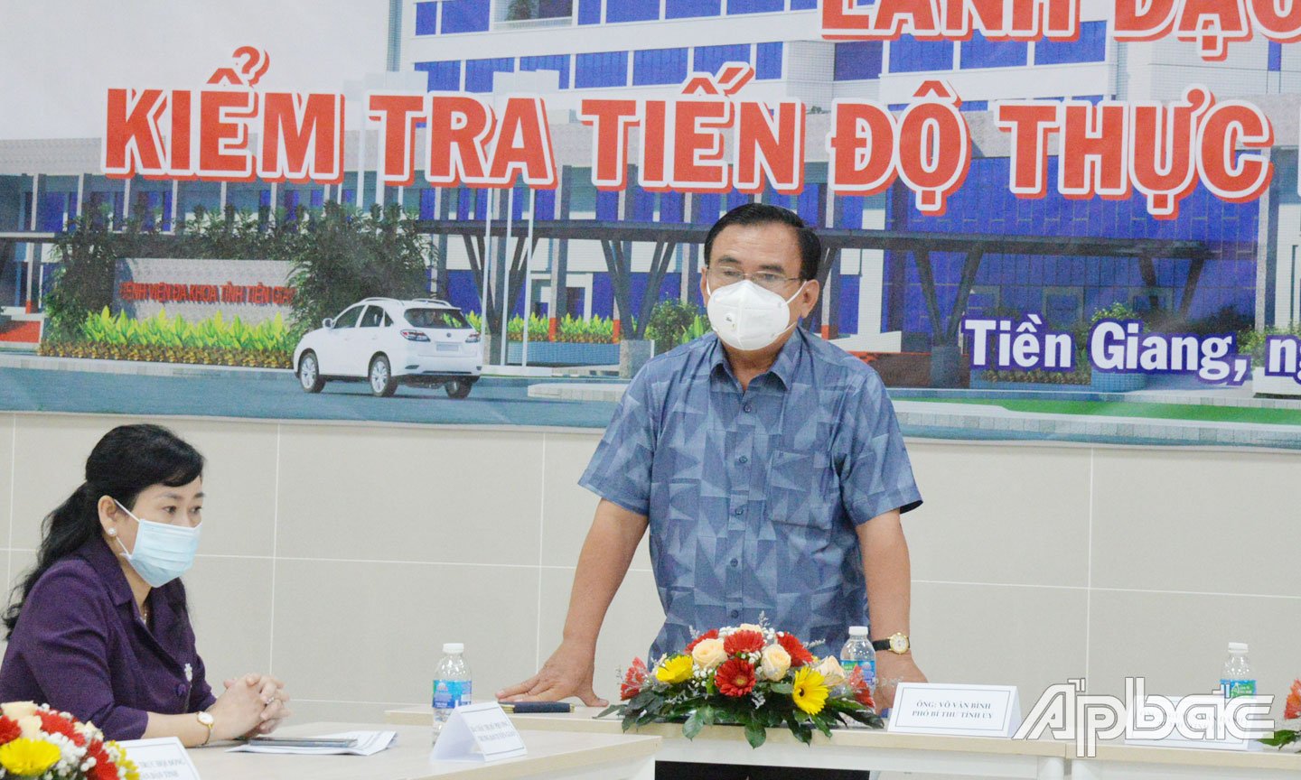 đồng chí Võ Văn Bình, Phó Bí thư Thường trực Tỉnh ủy, Chủ tịch HĐND tỉnh