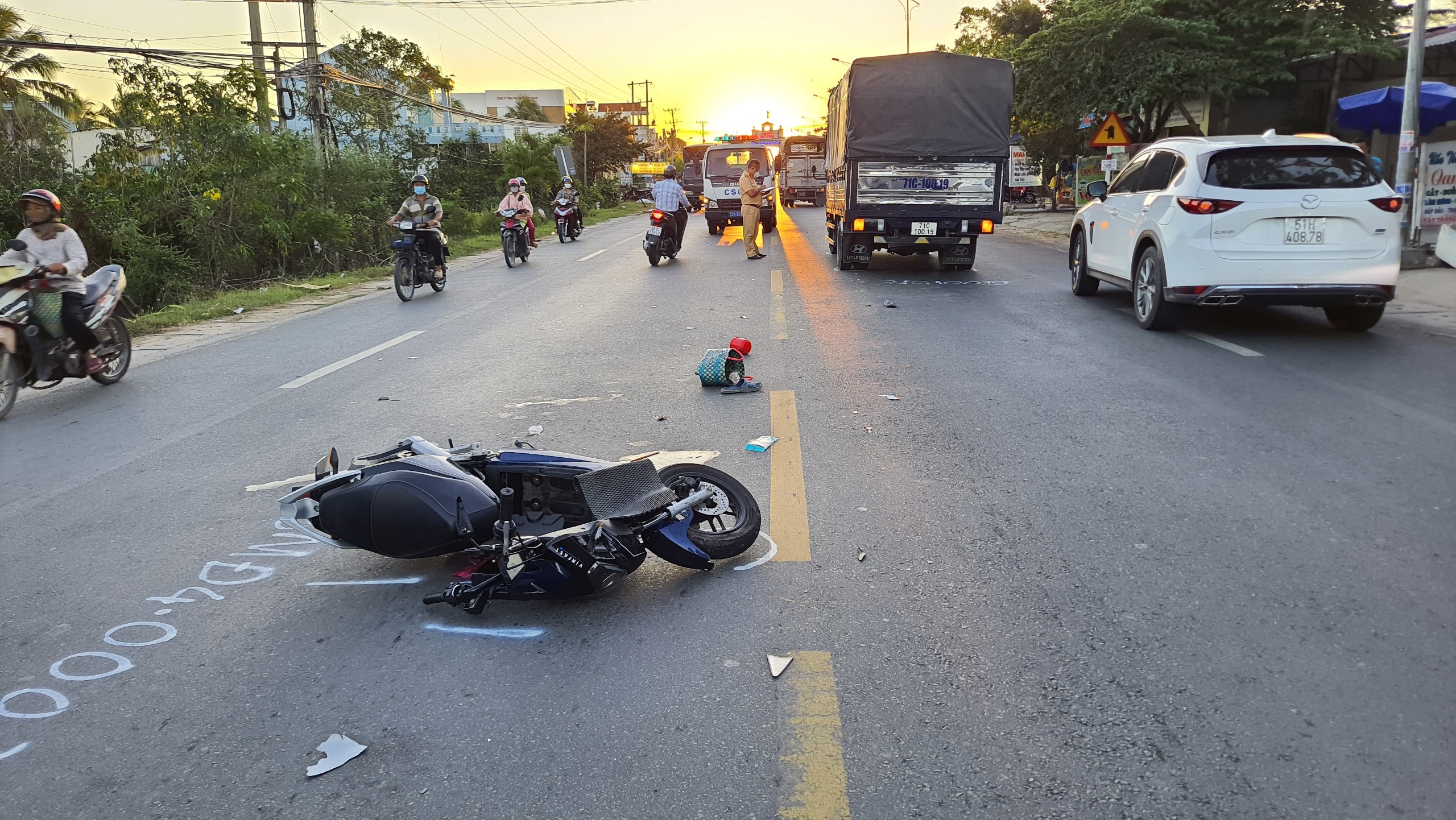 Hiện trường vụ tai nạn