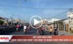 Công nhân bất chấp nguy hiểm đi ngược chiều trên Quốc lộ 1