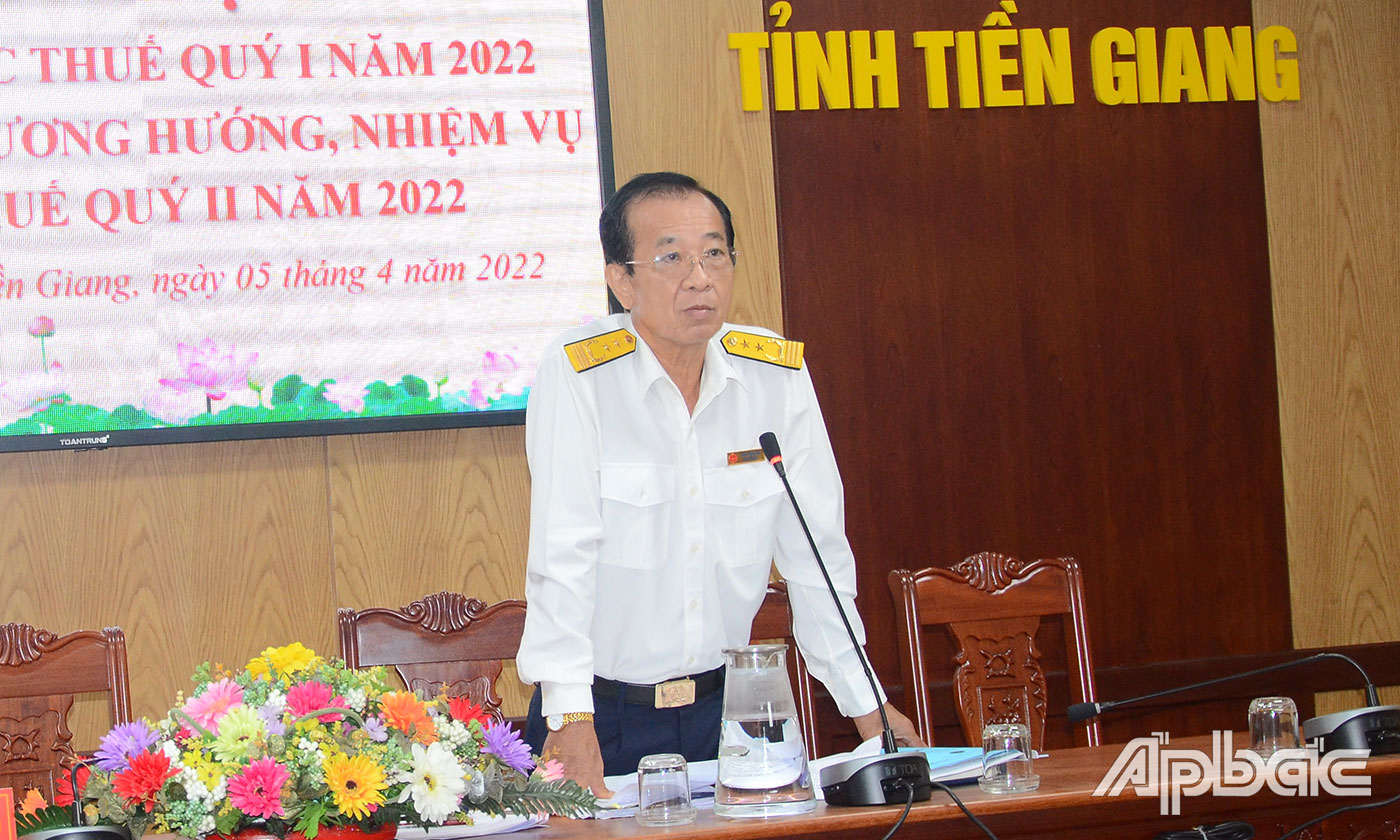 Đồng chí Cao Văn Tạo phát biểu kết luận hội nghị.