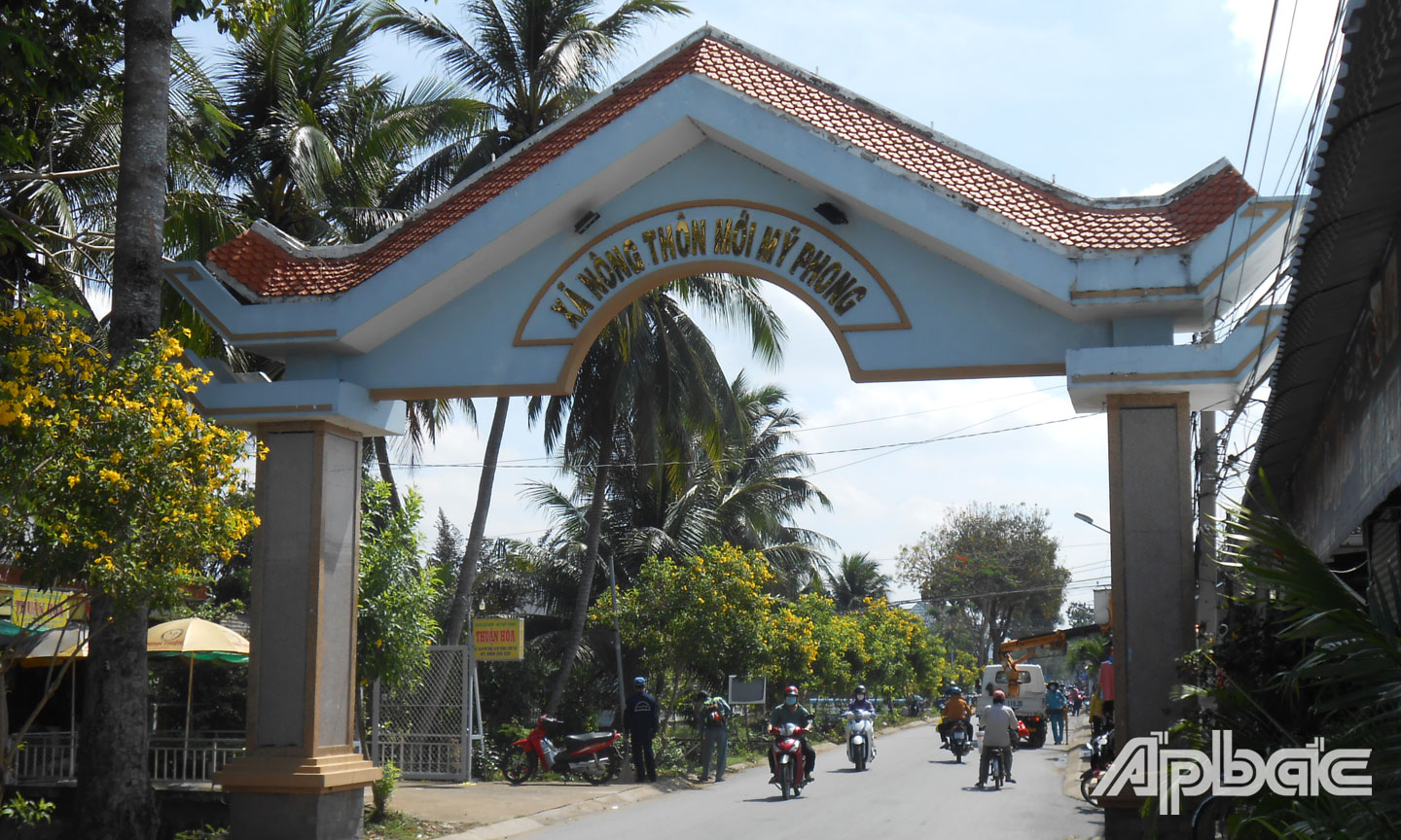 Một góc xã Mỹ Phong hôm nay.