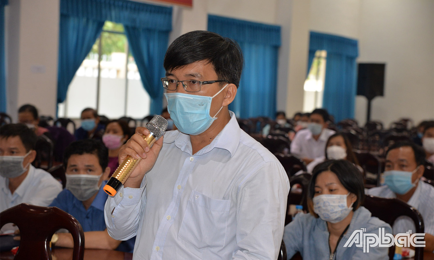 Các hộ kinh doanh phát biểu ý kiến