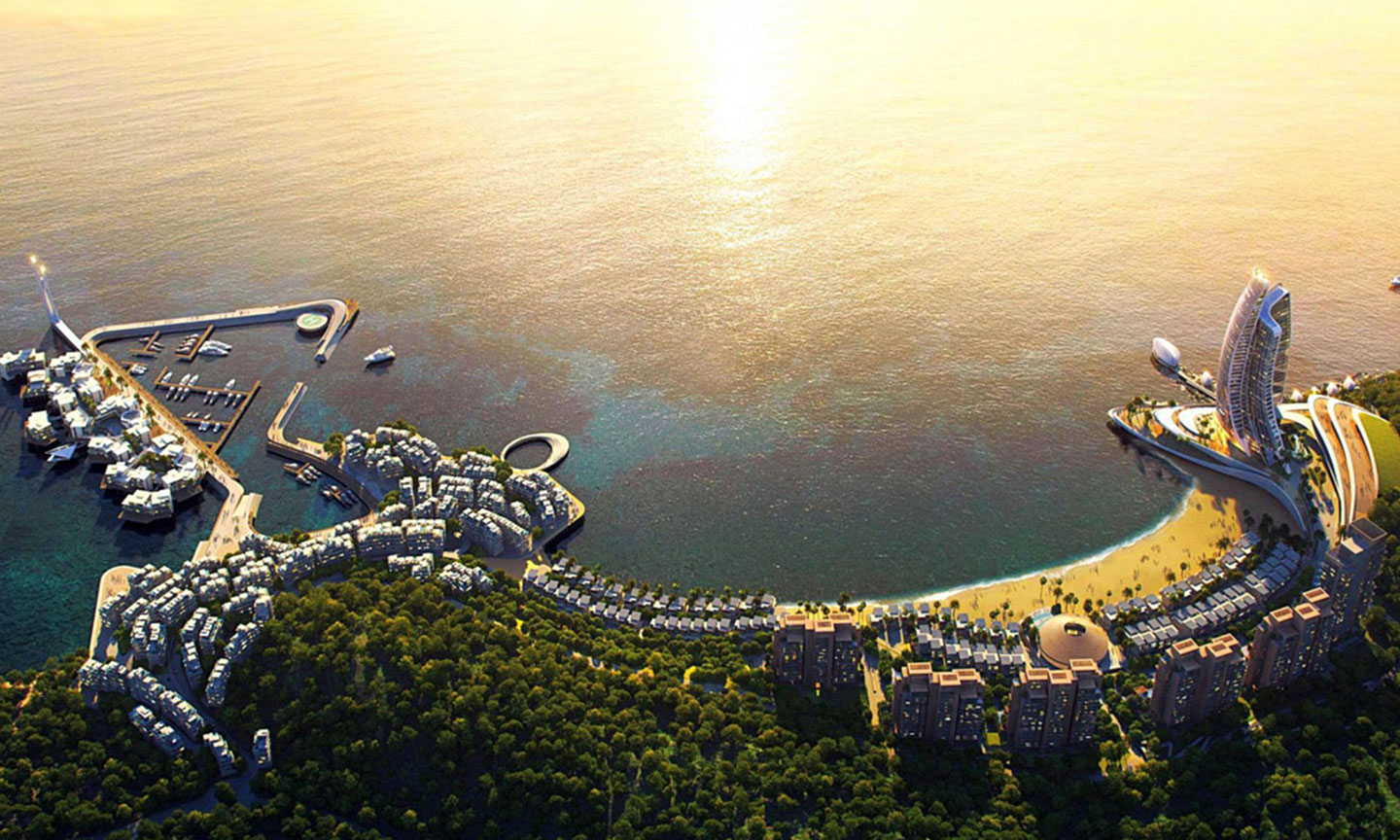 Vị trí phân khu biệt thự The Sailing Bay Hòn Thơm.