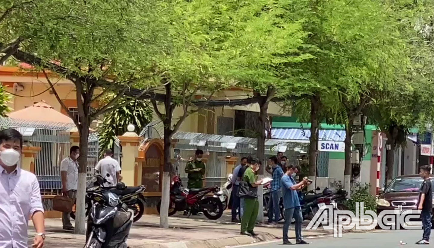Công an đang điều tra làm rõ. Ảnh: Hoàng Long