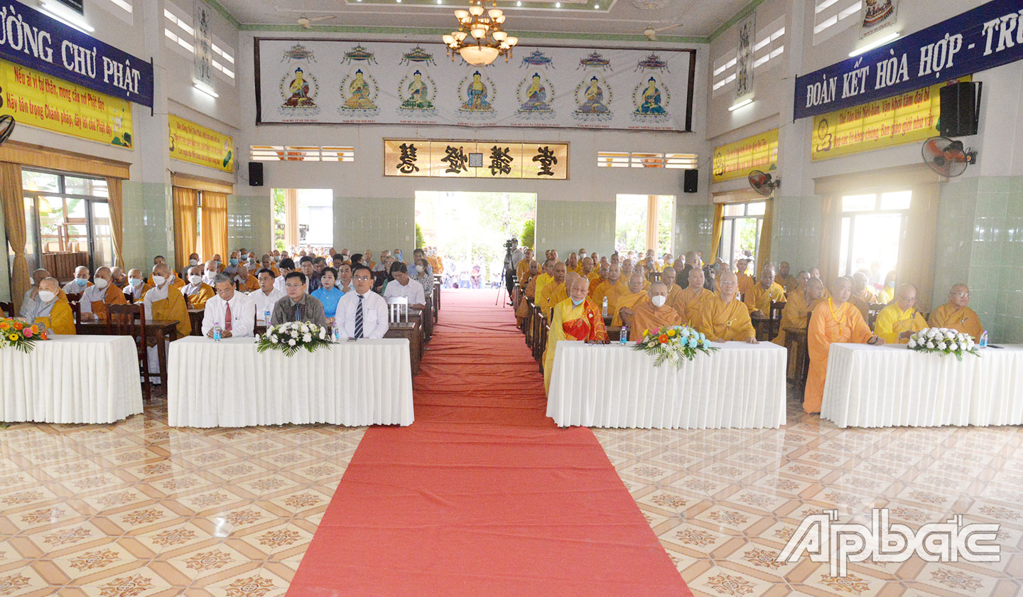 Quang cảnh đại lễ Phật đản 2566 tại chùa Vĩnh Tràng