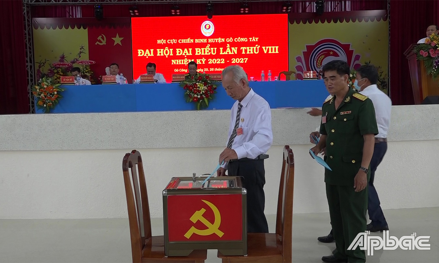 đại biểu bỏ phiếu bầu BCH nhiệm kỳ mới