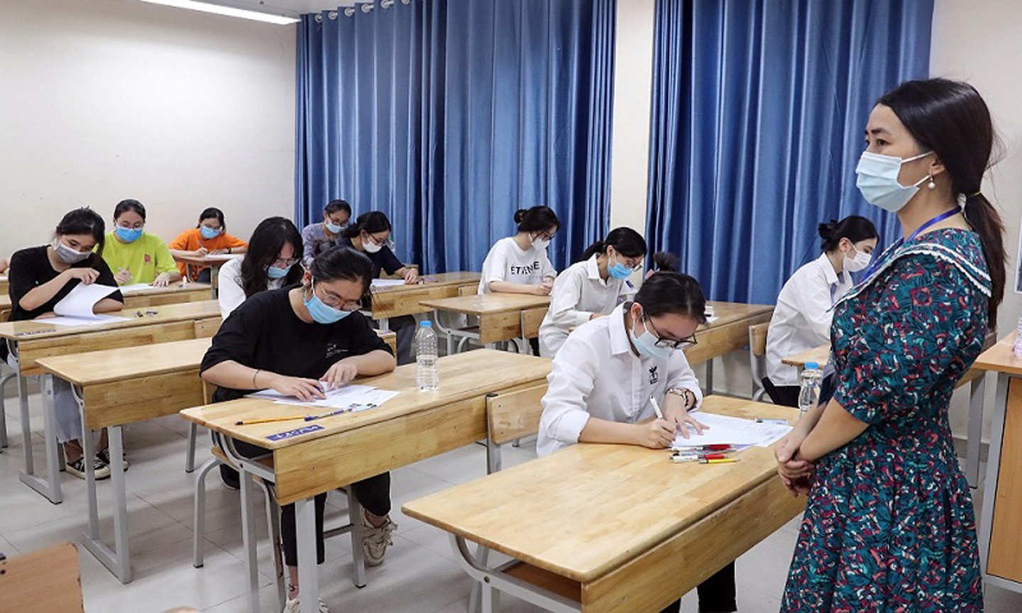 Thí sinh dự thi tốt nghiệp THPT 2021.