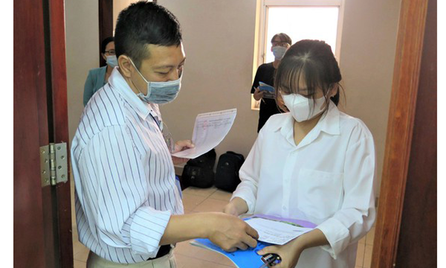 Thí sinh tham dự kỳ thi ĐGNL đợt 2 do ĐHQG TPHCM tổ chức.