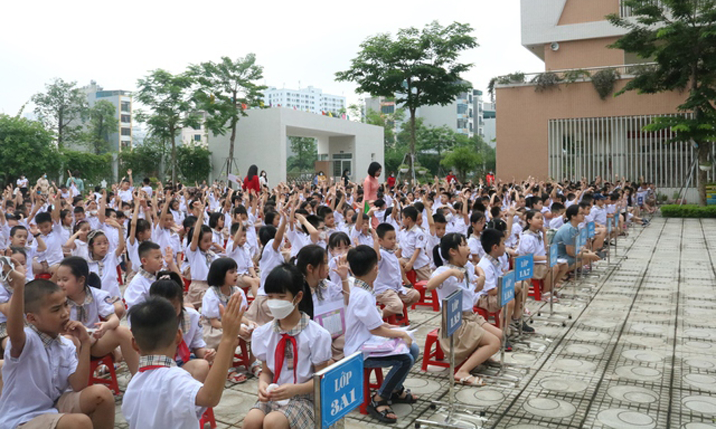 Tuyên truyền, giáo dục và triển khai các giải pháp thiết thực để thực hiện hiệu quả, thực chất 5 điều Bác Hồ dạy thiếu niên, nhi đồng - Ảnh: VGP