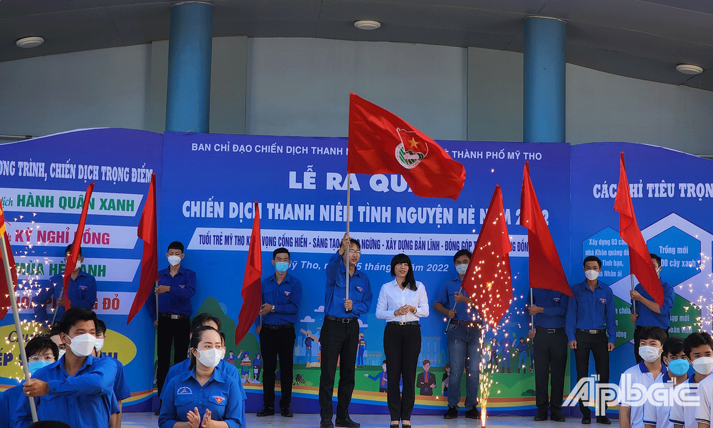 Ban Chỉ đạo Chiến dịch thanh niên tình nguyện hè -  TP. Mỹ Tho tổ chức Lễ ra quân chiến dịch thanh niên tình nguyện hè năm 2022